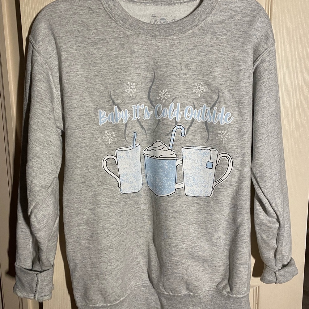 Grey crew neck